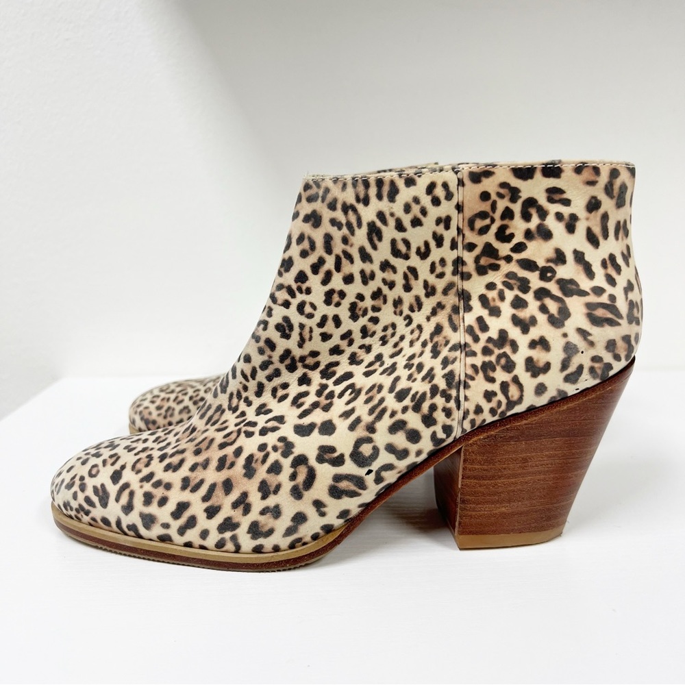 Rachel Comey Leopard Boots Booties Ankle 7 Mars? Cheetah‎